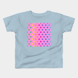 rainbow polka dots Kids T-Shirt